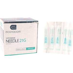 NEEDLE 21GX25MM ECONOCARE GREEN 100~