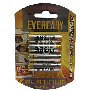 EVEREADY PLATINUM LR6 BP4  4 X AA