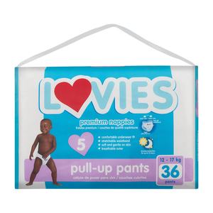 DIAPERS PULL UP PANTS 5 LOVIES  36