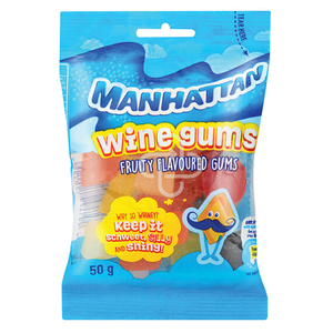 MANHATTAN CANDY MINI WINE GUMS 50G