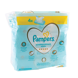 PAMPERS BABY WIPES SENSITIVE 4S 4x56~
