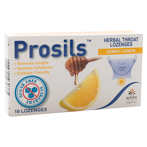 PROSILS HONEY & LEMON SUGAR FREE 16