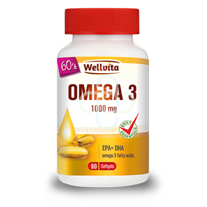 OMEGA 3 1000MG 60 SOFTGELS WELLVITA