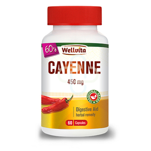 CAYENNE 450MG 60 CAPS WELLVITA