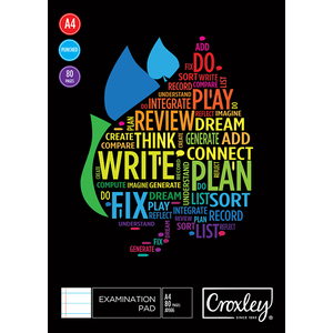 PAD A4 EXAM 80 SHEET CROXLEY UNPUNCHED 1