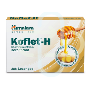 HIMALAYA KOFLET-H LOZENGES GINGER 2X6 ~