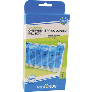 VITAPLUS PILL BOX ONE WEEK SPRING LOADED