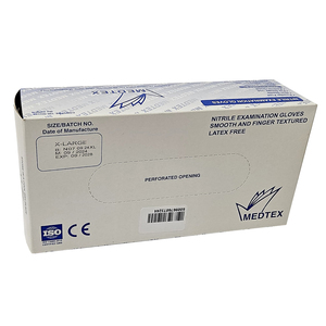 GLOVE EXAM NITRILE P/F X-LARGE  100~