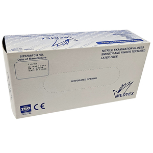 GLOVE EXAM NITRILE P/F LRGE MEDTEX 100~