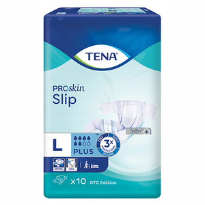 TENA PROSKIN SLIP PLUS LARGE 10's