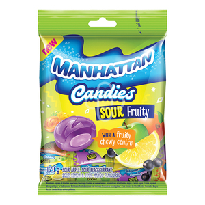 MANHATTAN CANDIES SOUR FRUITY 120GR