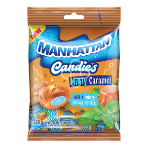MANHATTAN CANDIES MINTY CARAMEL 120GR