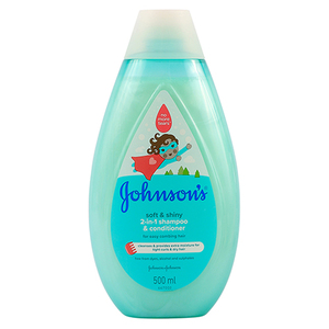 J&J SOFT & SHINY 2 IN 1 SHAMP&COND 500ML