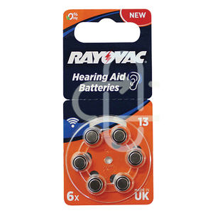 RAYOVAC SIZE 13 HEARING AID BATTERIE 6PK