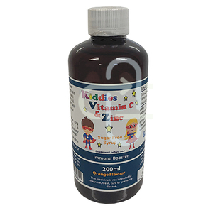 KIDDIES VITAMIN C & ZINC SYRUP 200ML