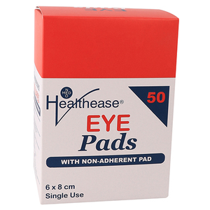 EYE PAD STERILE HEALTHEASE 6X8CM 50