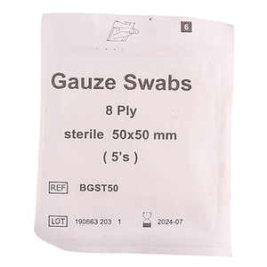 GAUZE 50X50X8PLY STE LEVTRADE 5 1