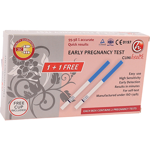 PREG TEST DOUBLE PACK CLINIHEALTH