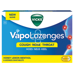 VICKS VAPOLOZENGES HONEY LEMON 2.5G X8