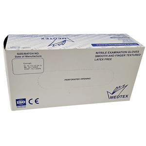 GLOVE EXAM NITRILE P/F SMALL MEDTEX 100~