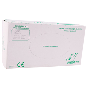 GLOVE EXAM LATEX PF X-LRG MEDTEX 100