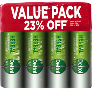 DETTOL SOAP HERBAL 4X175G VAP ~