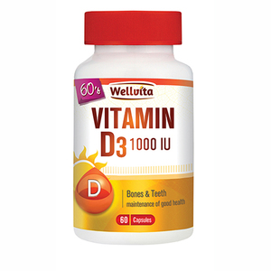 VITAMIN D3 1000IU 60 CAPS WELLVITA
