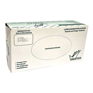 GLOVE EXAM LATEX PF LRG MEDTEX 100~