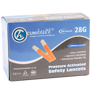 LANCET SAFETY 28Gx1.8MM CLINIHEALTH 100~
