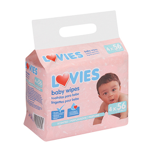 LOVIES WET WIPES MULTIPLE SCENTED 4X56~