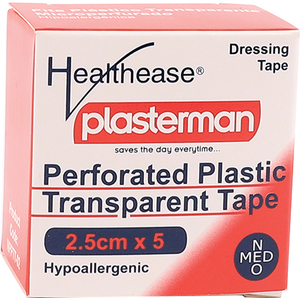PLASTERMAN TRANSP PERF CLE TAPE 2.5X5M 1