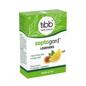 TIBB SEPTOGARD LOZENGES HONEY LEMON 12