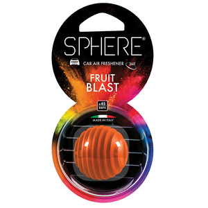 SPHERE CAR AIR FRESHENER FRUIT BLAST
