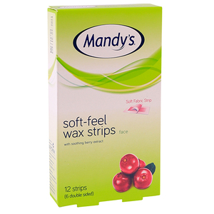 MANDYS SOFT FEEL WAX STRIPS FACE 12