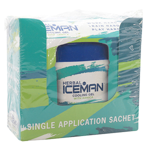 HERBAL ICEMAN COOLING GEL SACH 20X25G ~