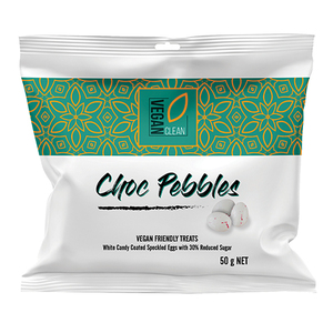 VEGAN CLEAN CHOC PEBBLES 50G