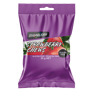 SUGARLEAN STRAWBERRY CHEW SNACK PACK 30G