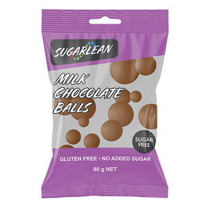 SUGARLEAN MILK CHOCOLATE BALLS 80G