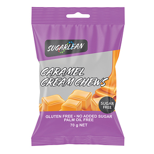SUGARLEAN CARAMEL CREAM CHEWS 70G