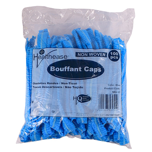 MOP CAP BOUFFANT BLUE HEALTHEASE 100's