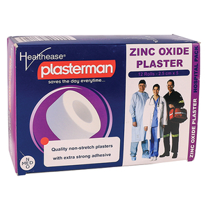 ZINC OXIDE TAPE 2.5CMX5 HEALTHEASE 12's