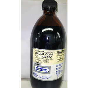 IODINE STRONG SOLUTION 500ML MEDICOLAB