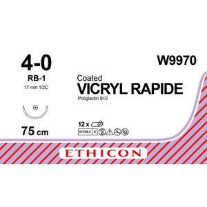 SUT ETHICON VYCRYL RAPID UND W9970 12~