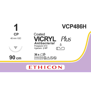 SUT ETHICON VICRYL V10 90CM VCP486H 36~