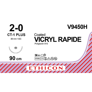 SUT ETHICON VICRYL 2/0  90CM V9450H 36~