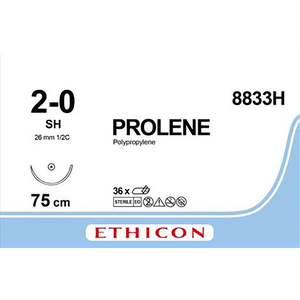 SUT ETHICON PROLENE BLU 75CM 8833H 36~