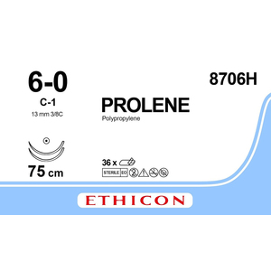 SUT ETHICON PROLENE BLU 75CM 8706H 36~