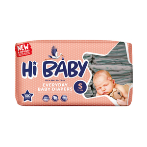 HI BABY EVERYDAY DIAPERS SML 3-6KG  100