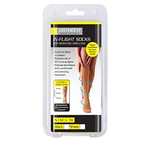ORTHOFIT IN FLIGHT SOCKS SHEER X-LARGE