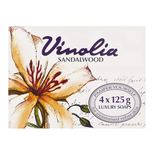 VINOLIA SANDALWOOD 4 PACK BODY SOAP ~